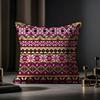 Modern And Stylish Fair Isle Cushion Cover Anti-dustmite Pillowcase Invisible Zipper Silky Short Plush Sofa Cushion Cover