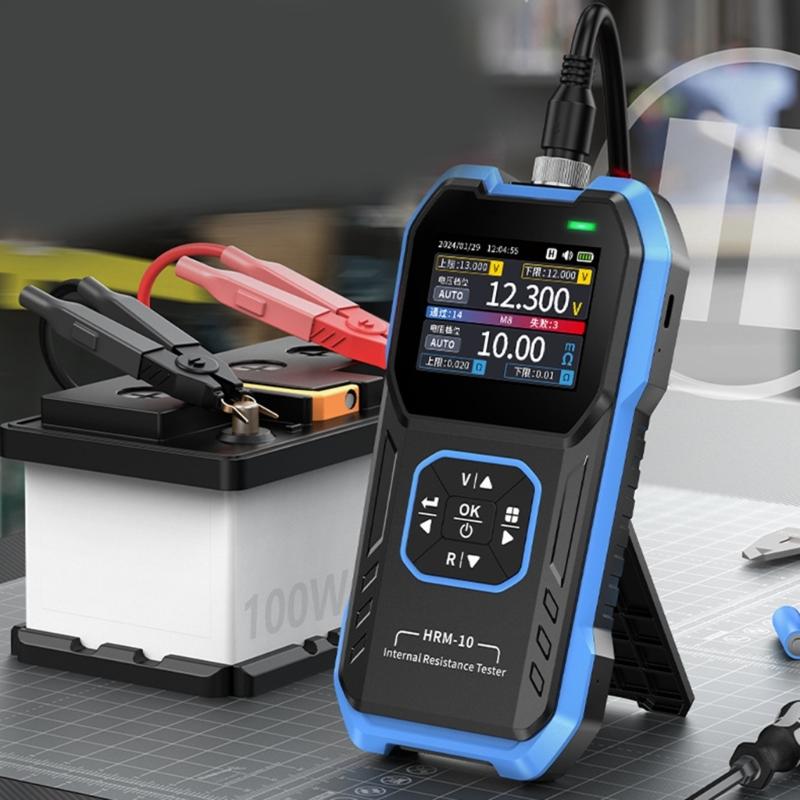 Easy Carry Battery Capacitor Tester with Large Screen Display Resistance for Accurate Voltages & Resistance Measurement