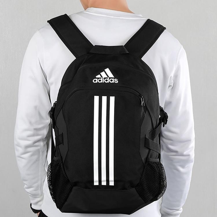 Adidas Large Capacity Logo Print Casual Sports Backpack Unisex Backpack Black FI7968