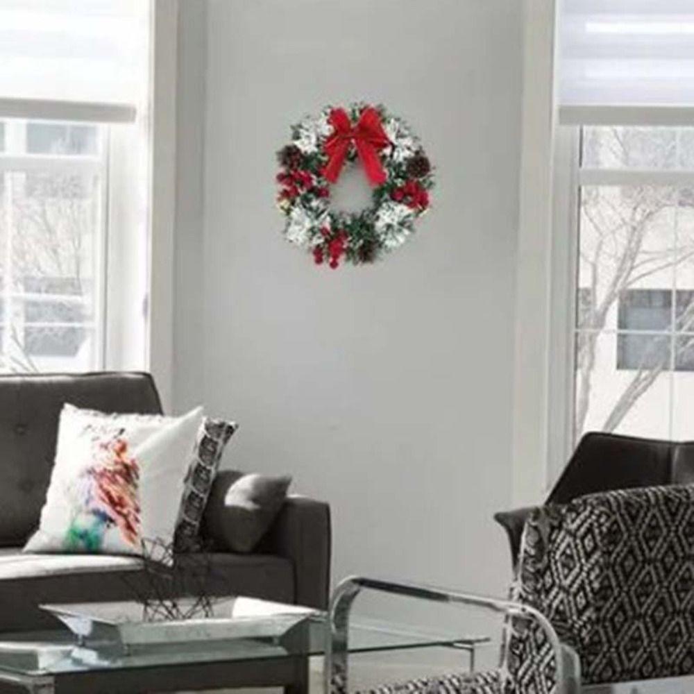 Red Berry Christmas Wreath 20/30/40cm Window Hanging Decor Pendant Xmas Tree Garland  Shopping Mall