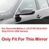 Version For Chevrolet Malibu L LS LT 2016- Car Rearview Side Mirror Cover Wing Cap Exterior Door Housing Shell Trim