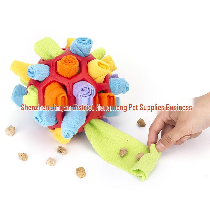 Pet Sniff & Play: Hidden Food Rubber Ball Toy for Dogs