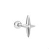 Boucle d'oreille - LUXENTER - GRABADO - Argent sterling 925 - Finition rhodium - Améthyste