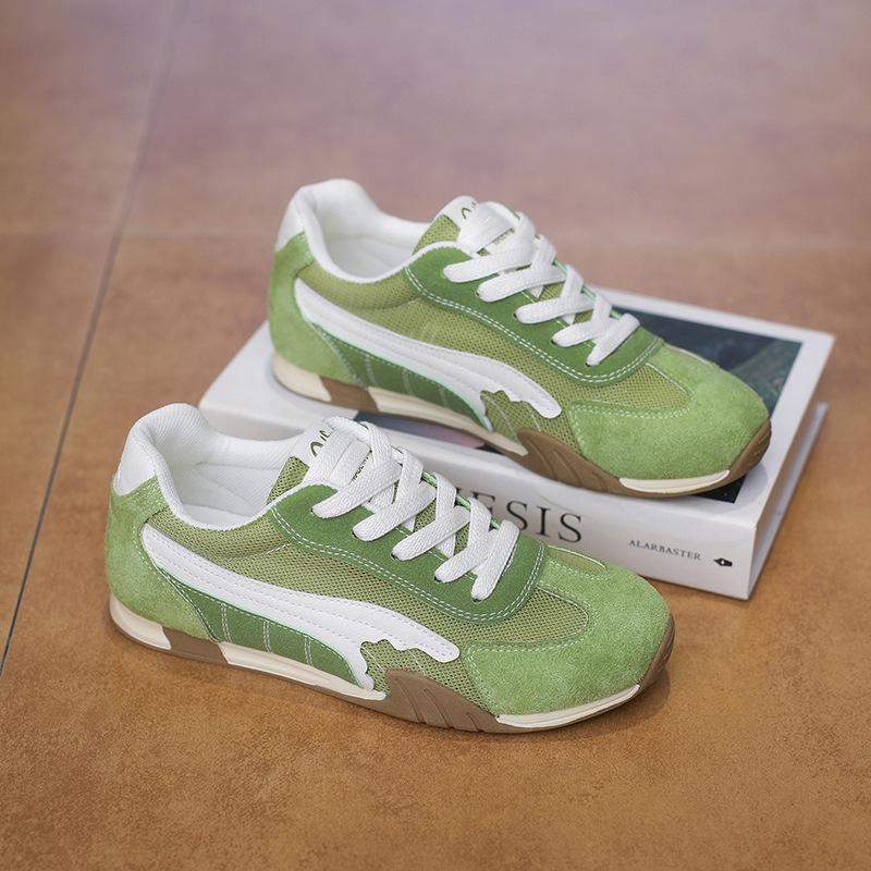 Scarpe da Ginnastica da Donna per Allenamento all'Aperto in Pelle PU Traspirante Antiscivolo Scarpe Sportive da Passeggio Casual Comode con Lacci Scarpe da Corsa Tennis per Donna