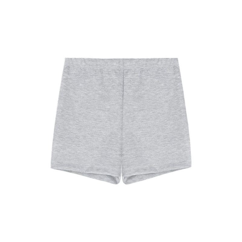 Niche Style V-neck Shoulder Silm Short Sleeve Waist-Controlled Gray T-Shirt