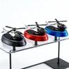 New Solar Rotation Helicopter Car Fragrance Diffuser Premium Auto Perfume Ornament Car Center Console Decor Long Lasting Scent