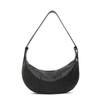 Stylish Top Layer Cowhide Shoulder Dumpling Bag Elegant Adjustable Shoulder Strap Crossbody Bag Waterproof Zipper Versatile Bag