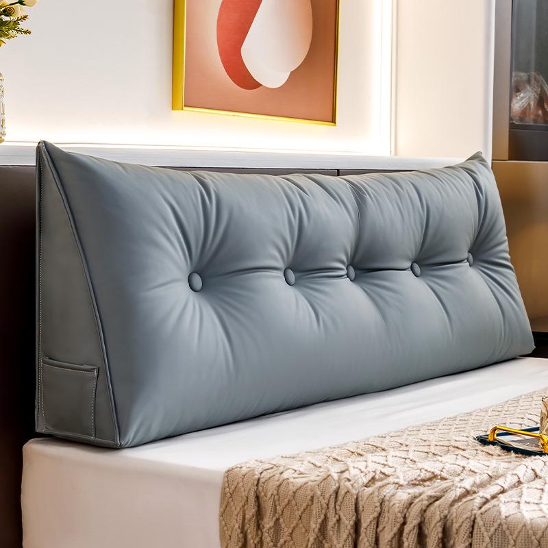 Luxury Triangle Headboard Cushion: Soft Upholstery for Bedroom, Lumbar Support, Bay Window, or Sofa