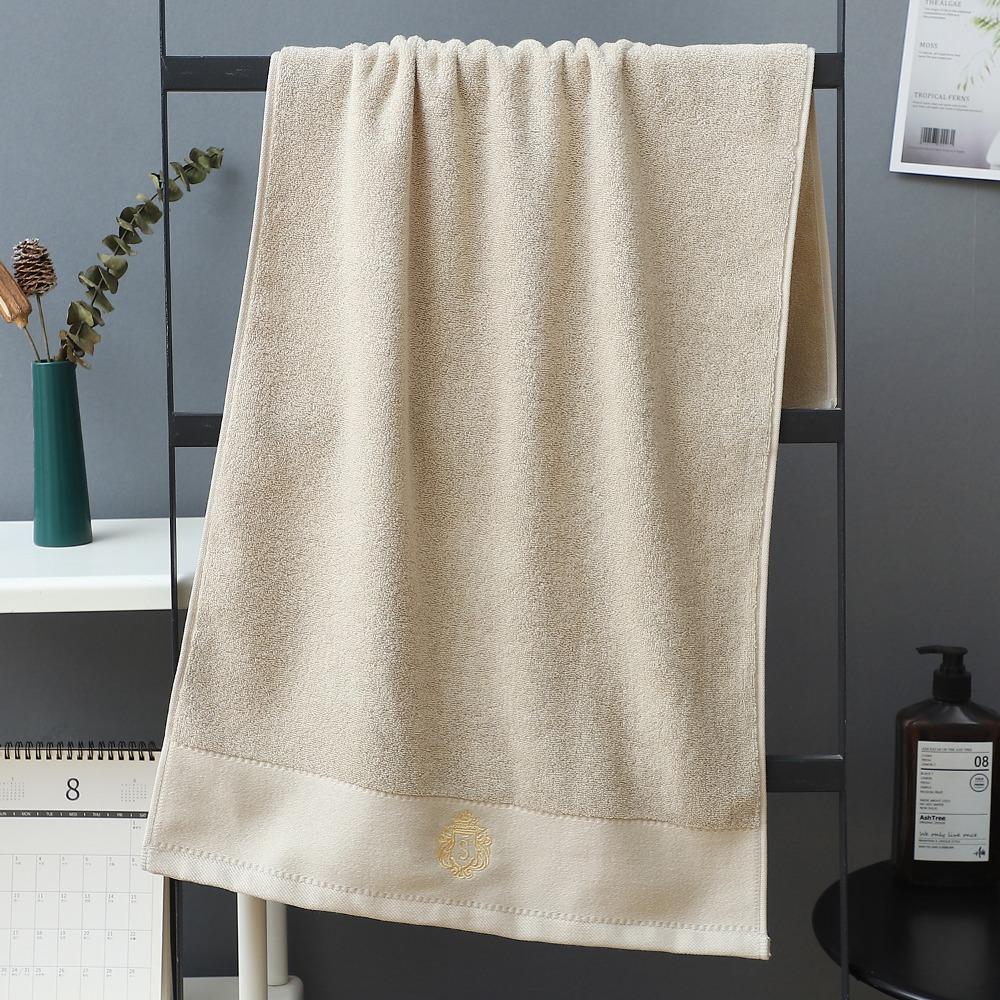 Spot large thickened cotton souvenir towel hotel men's sports face towel plain color broken gear water absorption