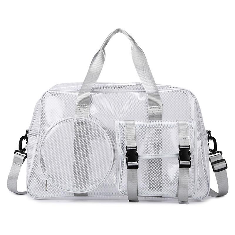 Cross Border Trend Travel Backpack With Waterproof Pvc Mesh For Beach And Casual Trips
