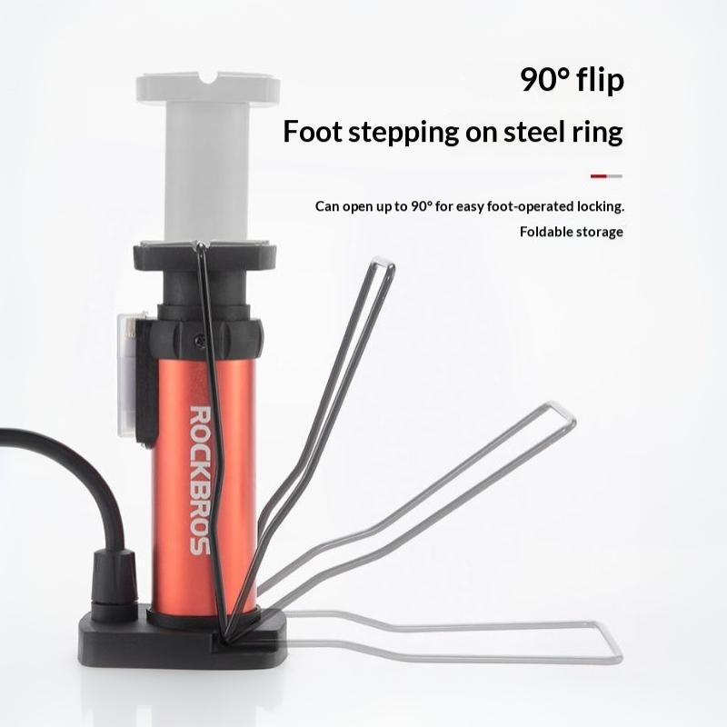 Nabaoduo 120Psi Foot Operated Air Pump Portable Mini Tire Inflator Alloy Body For Bike Scooter Motorcycle Balls Inflatable Toys