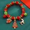 Christmas Women's Bracelet: European & American Creative Snowflake, Reindeer, Bell, Santa Claus Drawstring Design