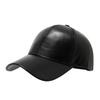Classic Pu Fabric Baseball Cap With Adjustable Strap And Sun Block For Middleaged Adults