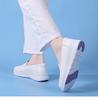 Women's Genuine Leather Breathable Non-Slip Nurse Shoes - Soft Sole, Hollow Design for Autumn