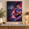 Lamine Yamal Custom Name Text 5D Diamond Painting Kit DIY Full Drill Diamond Art Decoration