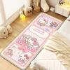 Kawaii Kitty Cartoon Bedroom Rug Soft Velvet Floor Mat Bedside Non-Slip Washable Decor