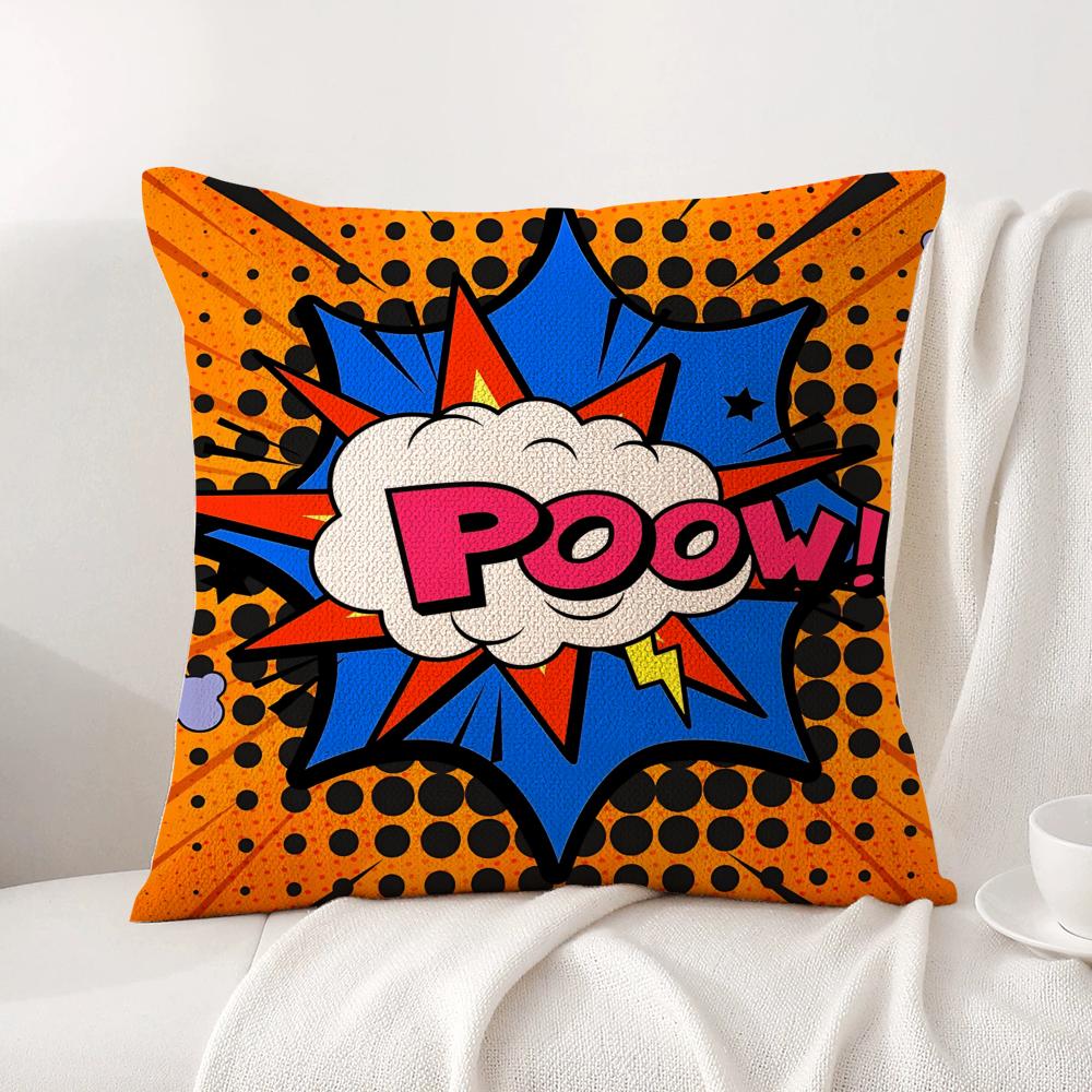 welcome Cushion Cover Natural Linen Organic Fabric DoubleSided Printing Sofa Home Decor Gift Pillow Cover
