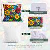 Abstract Flowers Pillowcase Cushions 100% Polyester 45X45Cm Throw Pillow Cover Sofa Chair Cushion Cover Pillowslip Home Decor