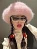 Women's Artificial Plush Ear Protection Windproof and Warm Hat