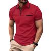 2026 Summer Men's Sports Polo Shirt with Button Pocket