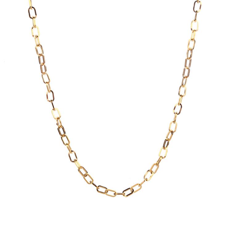 Durable Stainless Steel Necklace - Multiple Models, Waterproof, Non-Fading