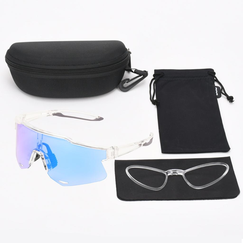 Photochromic Riding Goggles Auto Darkening Lens, UV400 Anti-Fog Windproof for Cycling Motorcycle Skiing