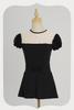 Adult Puff Sleeve Ballet & Gymnastics Body Shaping Suit - Short Sleeve Dancewear for Practice & Exams