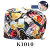 Cartoon Printed Nursing Caps Men Women Medical Hats Adjustable Long Hair Pet Dental Clinic Doctors Scrub Hat