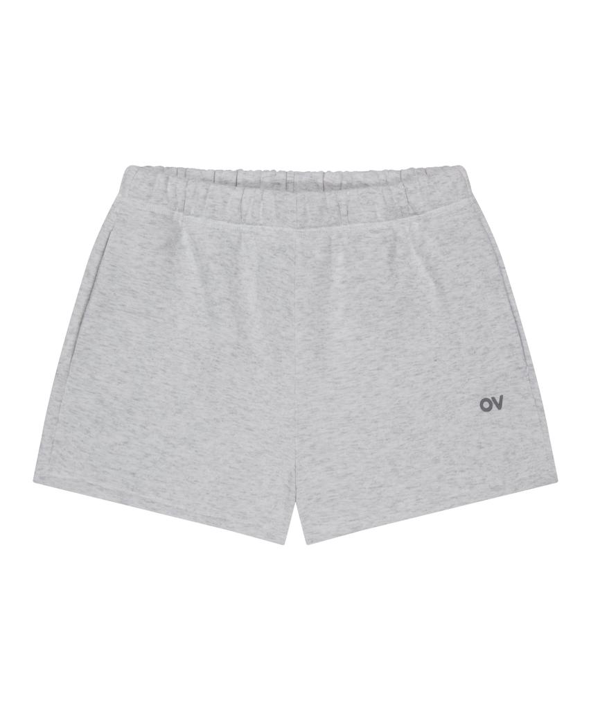 Ausdoeoboiseu (W)Ov Logo Sweatshorts (Light Heather Gray)