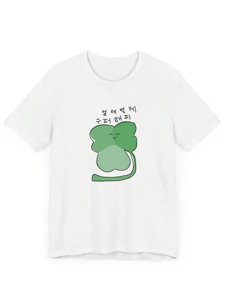 2026 Summer Funny Korean Letter Print T Shirt Y2k Top Casual Short Sleeve Crew Neck Tee Harajuku Kawaii Tops