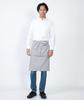 Seven Uniform GH7021-0 White, Size Small, Long Sleeve Stand Collar Shirt, Oxford Cloth, Restaurant Uniform
