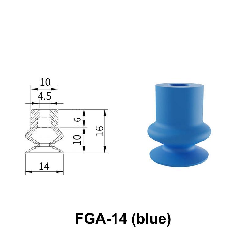 Fga-11/14/16/20/33/43/53/63 Threaded Suction Cup Organ Silicone Festos Rubber Suction Cup Vacuum Sucker Vento
