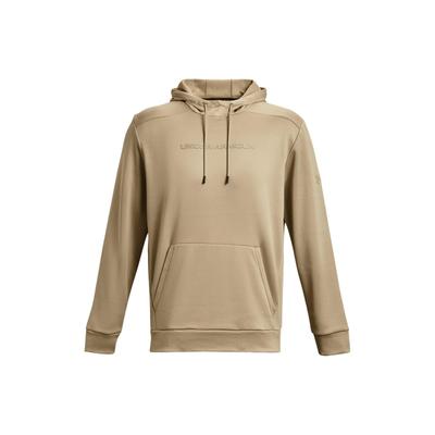 Fleece Sweatshirts Men's Khaki Hooded Moderate Regular 1379744-299