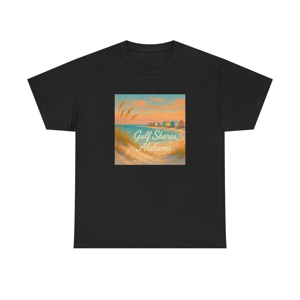 Unisex Adult T Shirt Gulf Shores Alabama Coastal Dunes Art S