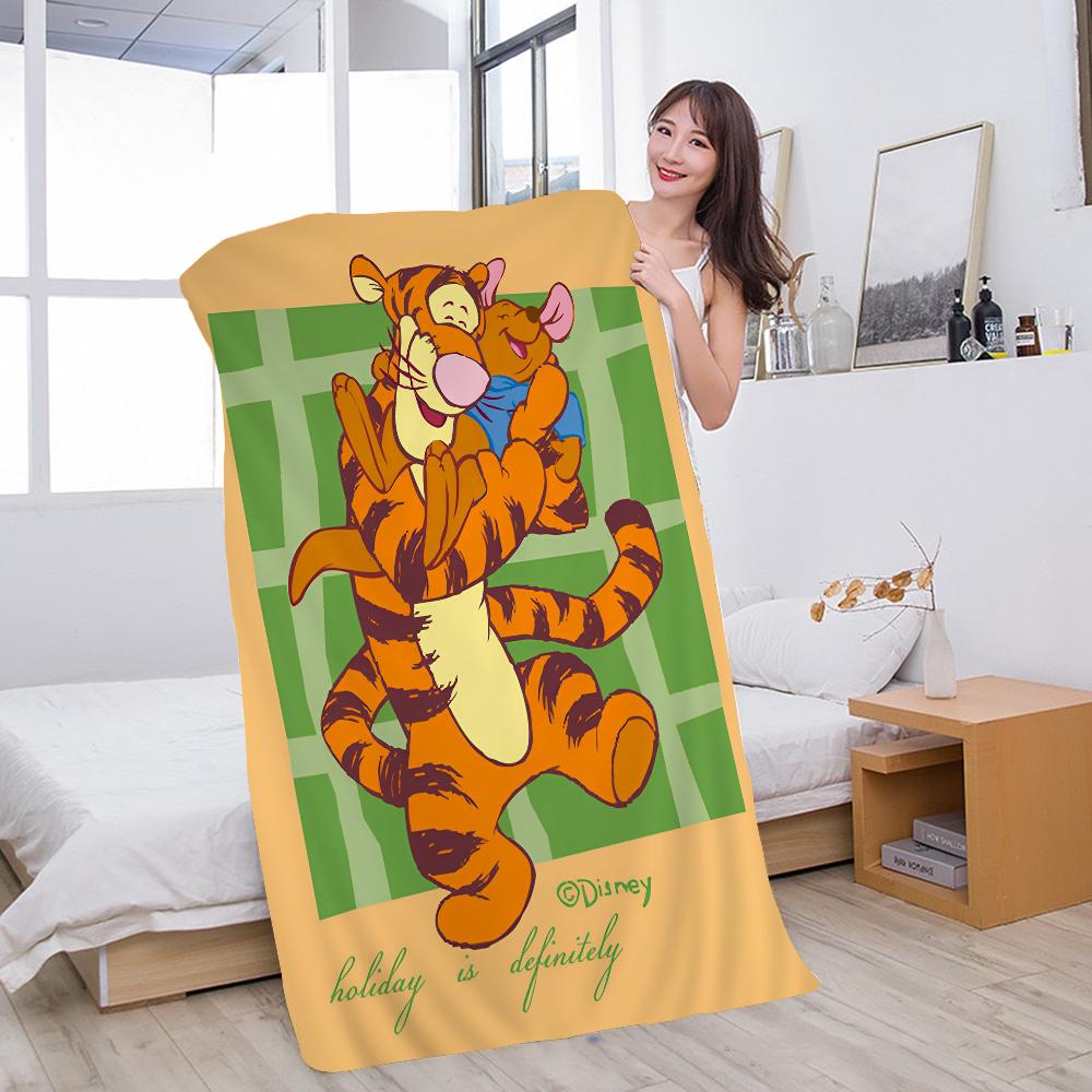 Tigger Anime Movie Beach Towels Shower Towel Sauna Travel Spa Microfiber Quick Dry Gym Accessories Cute Room Decor