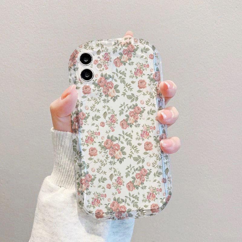 Phone Case For OPPO Reno 15 15F 14F 12F 11F 13F 13 14 12 11 A6 A5 Pro A79 A60 Realme C53 C55 C65 C63 C67 C75 Small Flowers Cover