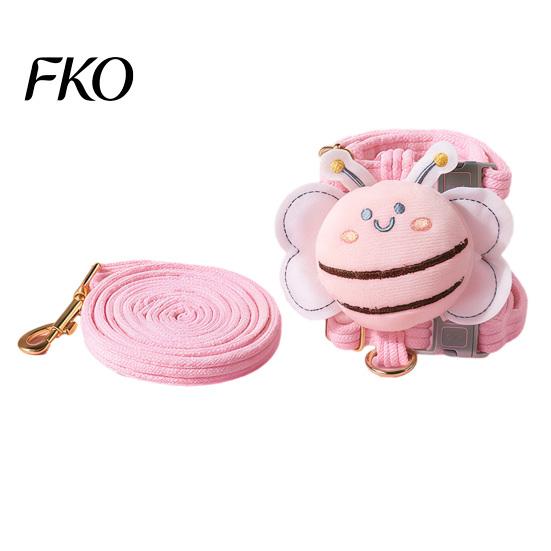Ajuste Seguro Corda de Guia para Animal de Estimação Coleira de Veludo para Gato com Guia, Colete à Prova de Fuga Jaqueta de Passeio Respirável Brinquedo de Pelúcia Abelha, Ajustável para Gatos Cães Pequenos