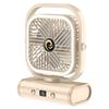 USB Rechargeable Desktop Fan: 5-Speed, Low Noise, Portable for Dorms and Offices