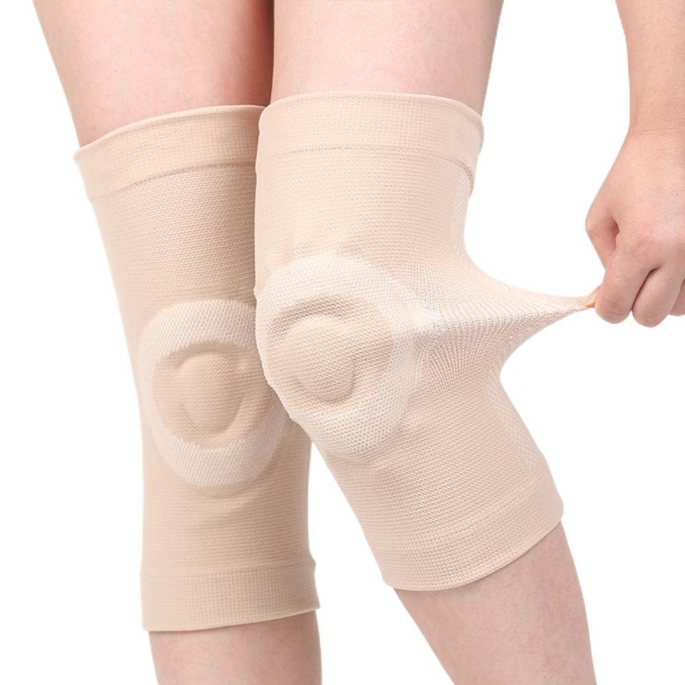 1 Pair Breathable Knee Pads Ultra-thin Sports Knee Pads Dancing Support Silicone Knee Pads  Fitness