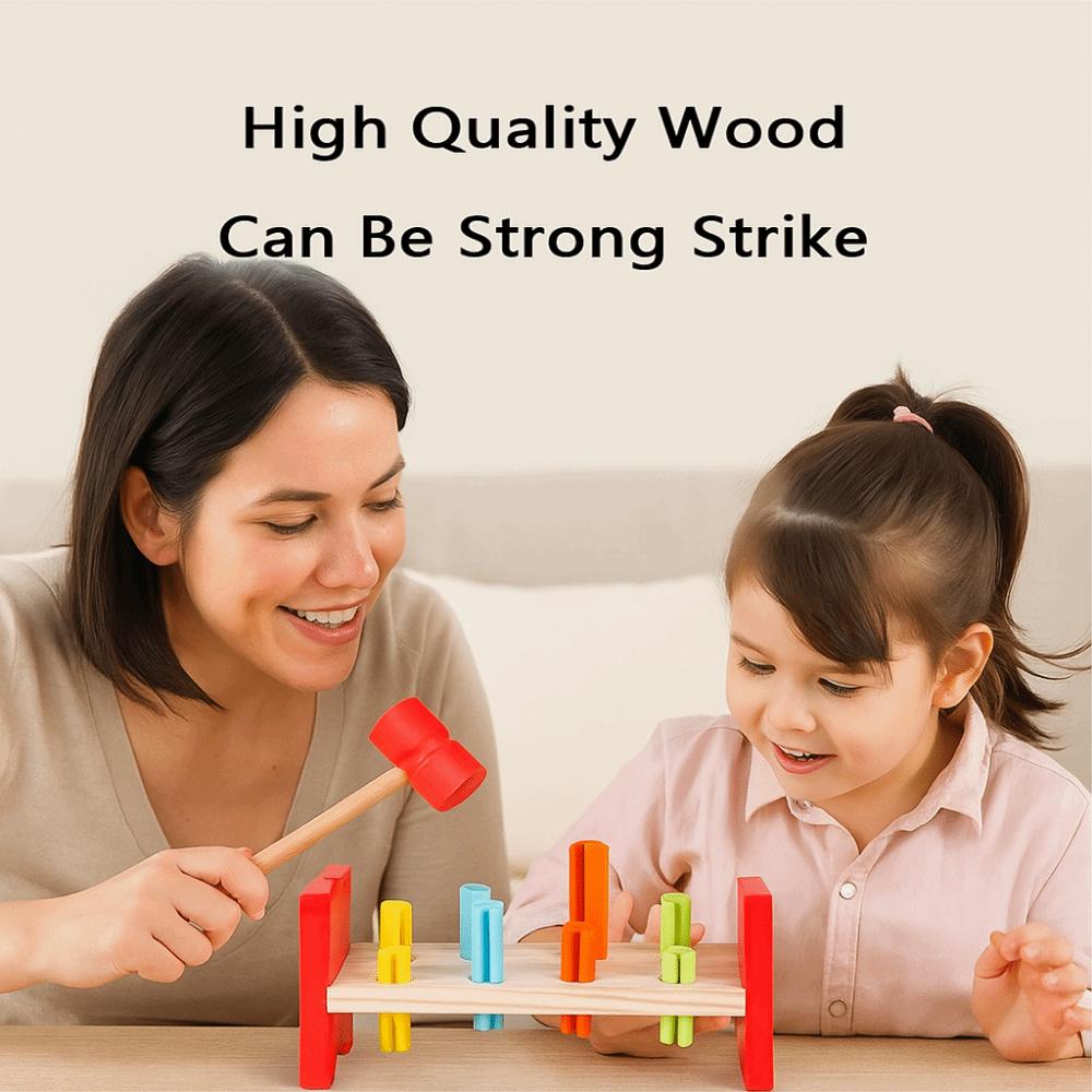Pounding Toy Mallet Hammering Pounding Toy Simulation Montessori Nail Screw Games  Kids Gifts
