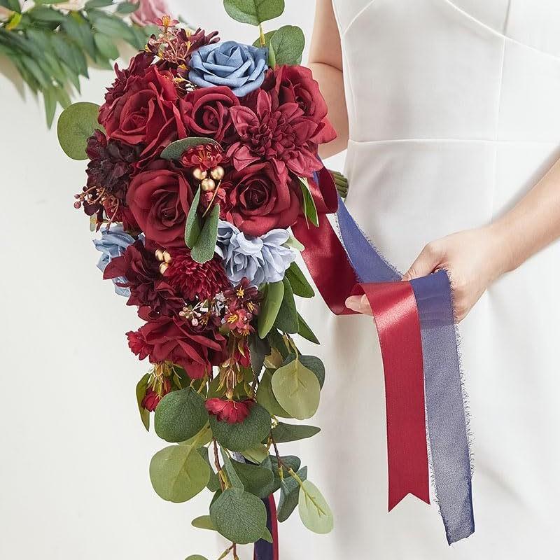 Simulation Water Drop Shaped Bridal Bouquet European Wedding Photo Props Wedding Fake Bouquet