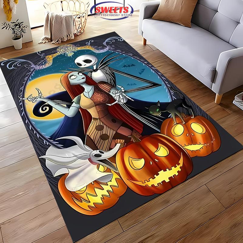 The Nightmare Before Christmas Carpet New Release! Anti-slip Sound Insulation, Rug for Living Room Bedroom, Durable Washable Mat