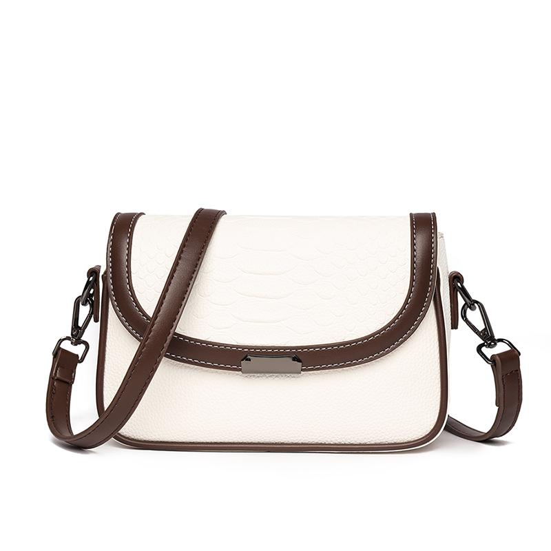 

Роскошная маленькая сумка-мессенджер из натуральной кожи с крокодиловым узором, женская сумка через плечо, кошелек, женская сумка из коровьей кожи, новинка 21cm 8cm 15cm белый