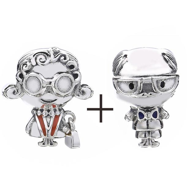2pcs /Lot New Mom &Dad Charm Beads Fit European Style Brand Bracelets For Women Family Romantic Jewelry Gift Buy 1 Get 1 Free