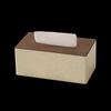 Moderne leren tissuebox