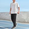 Skechers Solid Color Cuffed Moisture-Wicking Cool Feel Knitted Sports Pants Men bottoms Carbon-Black P224M054-0018