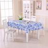 Flower Pattern Printed Tablecloth Oil-proof Table Cover Rose Round Table Cloth  Home Decoration