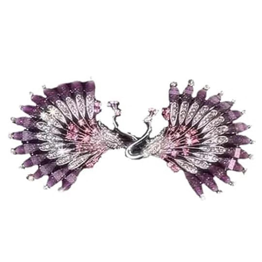 New Peacock Display Peacock Hair Curler Angel Wings Durable Twist Hairpin Elegant Hair Bun Maker Women Girl