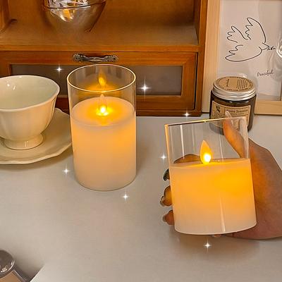 Transparente Glas-Schwing-Kerzenlampe Paraffin-Kerzenlampe Romantische Atmosphärenlampe Kleine Figur
