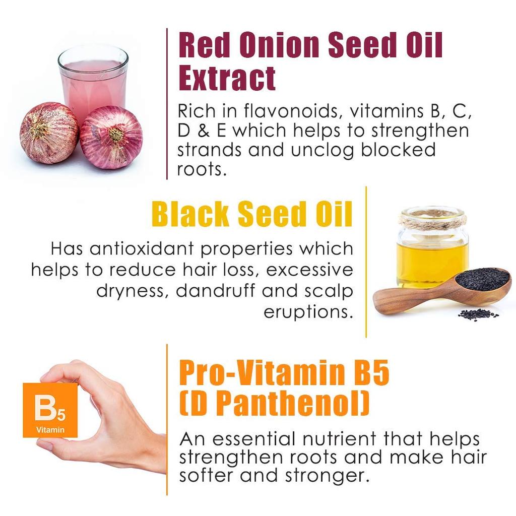 Quat 100% natural onion oil extract shampoo for damage hair,hair fall 300 ml